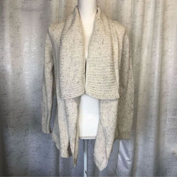 LOFT Fly Away Cardigan Sweater sz M Chunky Marled #B59 - Picture 1 of 9